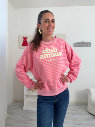 Felpa righe CLUB AMOUR