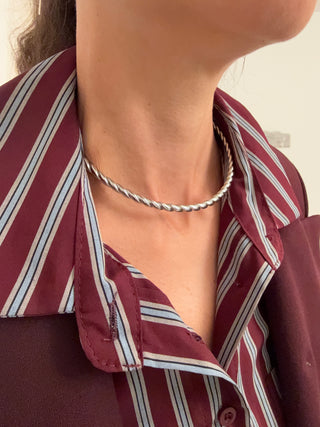 Collana rigida torchon