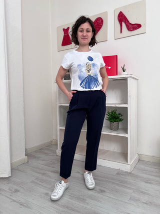 Pantalone con elastico in vita NEW