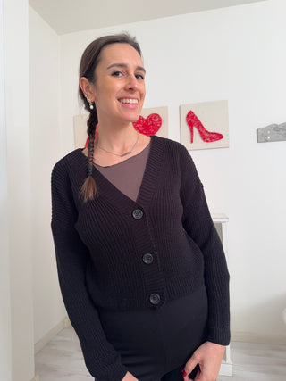 Cardigan crop CLAUDETTE