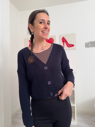 Cardigan crop CLAUDETTE