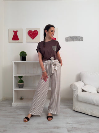 Pantalone righe DIVA