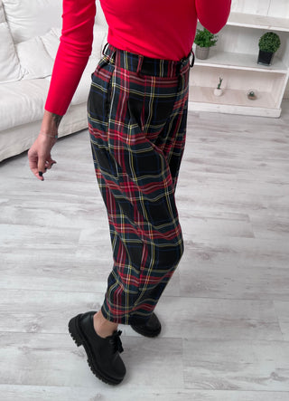 Pantalone KYOTO TARTAN NERO