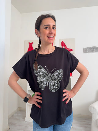 T- Shirt Over DIAMOND BUTTERFLY