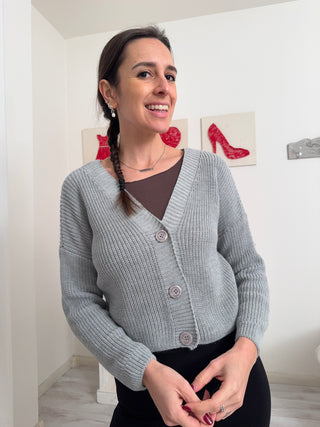 Cardigan crop CLAUDETTE