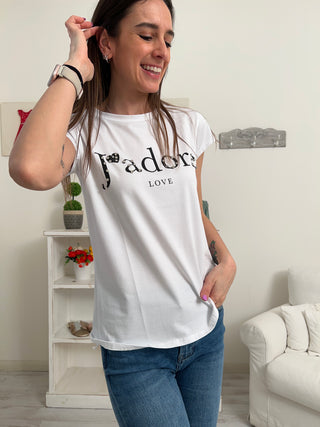 T- Shirt J'ADORE LOVE
