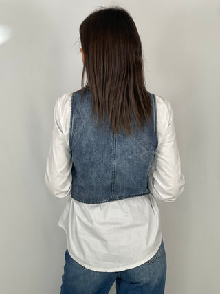 LUMINA - Gilet jeans