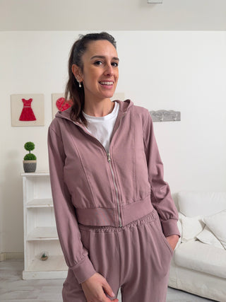 Felpa con zip BEATRICE