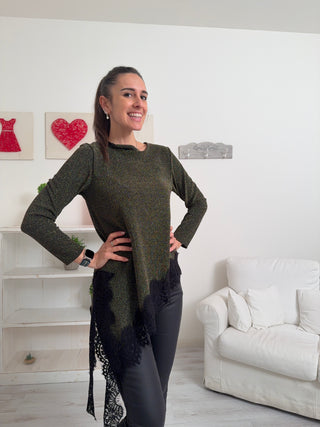 Blusa pizzo CASTALIA