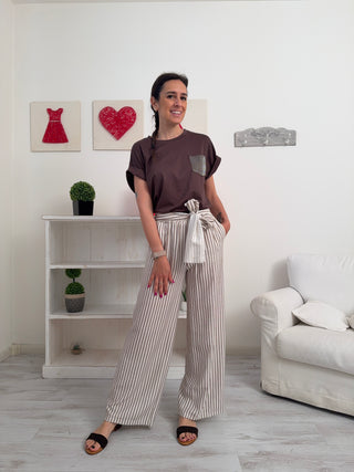 Pantalone righe DIVA
