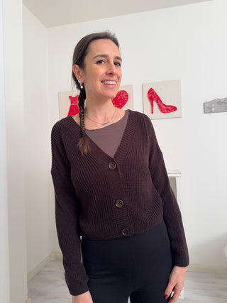 Cardigan crop CLAUDETTE