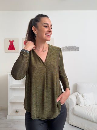 Blusa scollo a V STARLIGHT