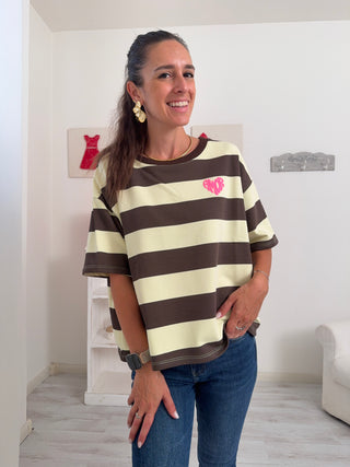 Felpa maniche corte AMOUR