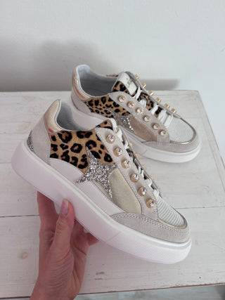 Sneakers - LEJADE - 3686 LEOPARDO CAMEL