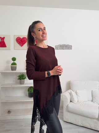 Blusa pizzo CASTALIA