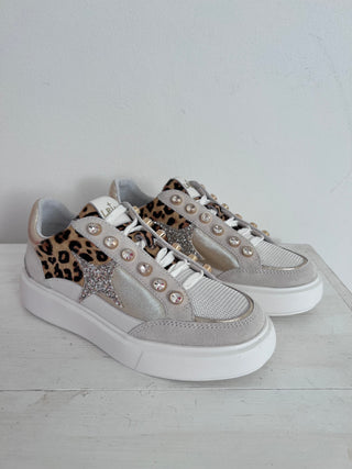 Sneakers - LEJADE - 3686 LEOPARDO CAMEL