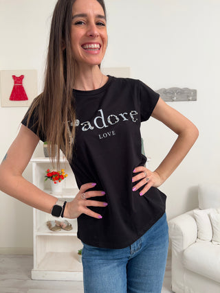 T- Shirt J'ADORE LOVE