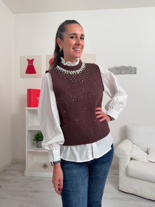 Camicia e gilet PERLE