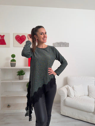 Blusa pizzo CASTALIA