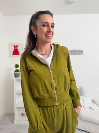 Felpa con zip BEATRICE