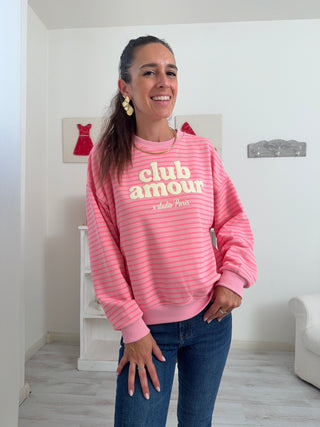 Felpa righe CLUB AMOUR