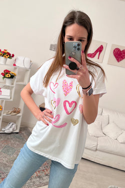 T- Shirt over HEARTS